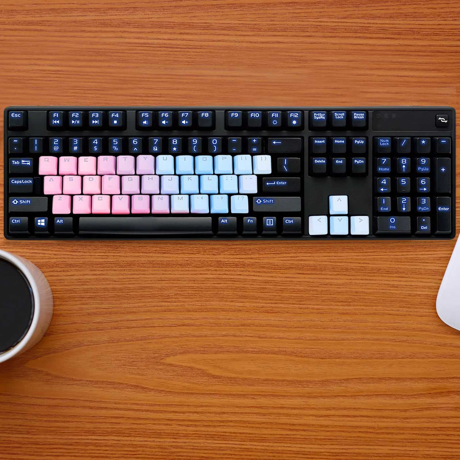 

Keycap Keyboard Supply Protector Chic Caps Keycaps Word Through Mechanical DIY Kit