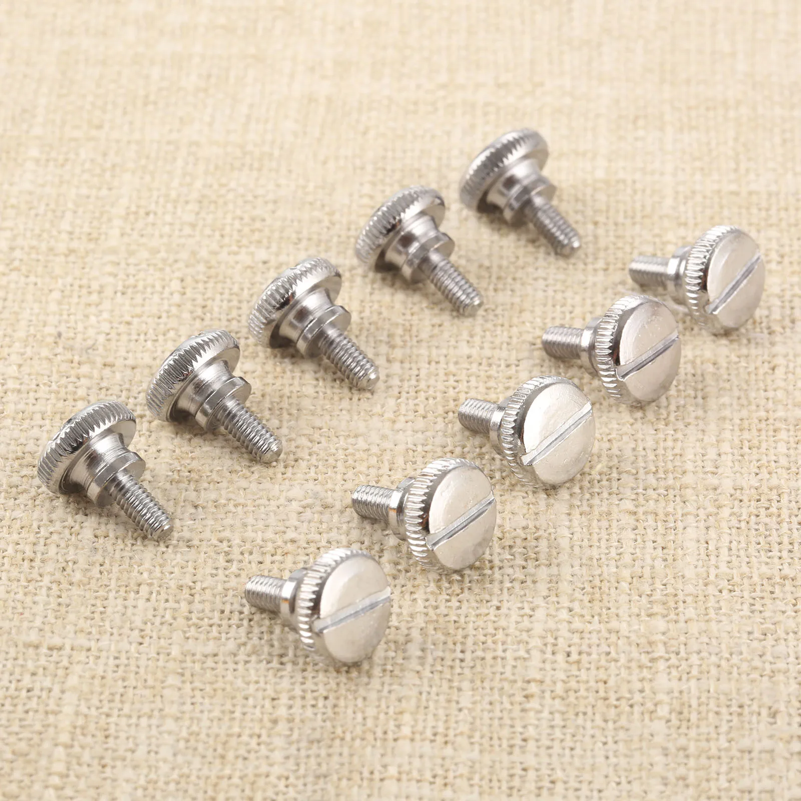 DRELD 10Pcs Home Sewing Machine Metal Feet Thumb Screw For Lockstitch Home Sewing Machine Presser Foot M3.5*15mm