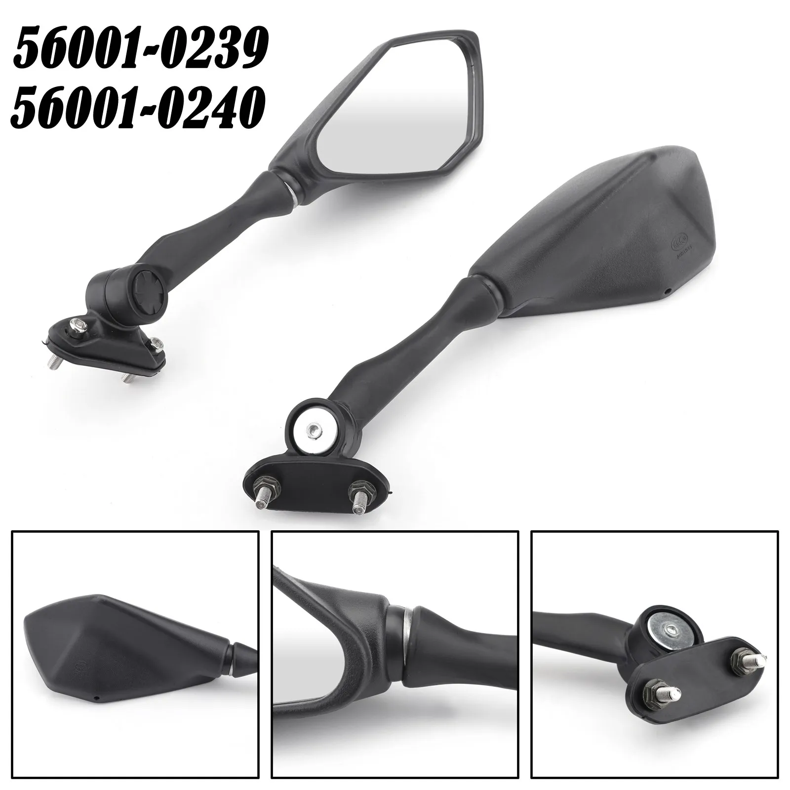 

Artudatech 10mm Rearview Mirrors For Kawasaki ER650 ER-6N 12-16 ZR800 Z800 13-16 Z250SL