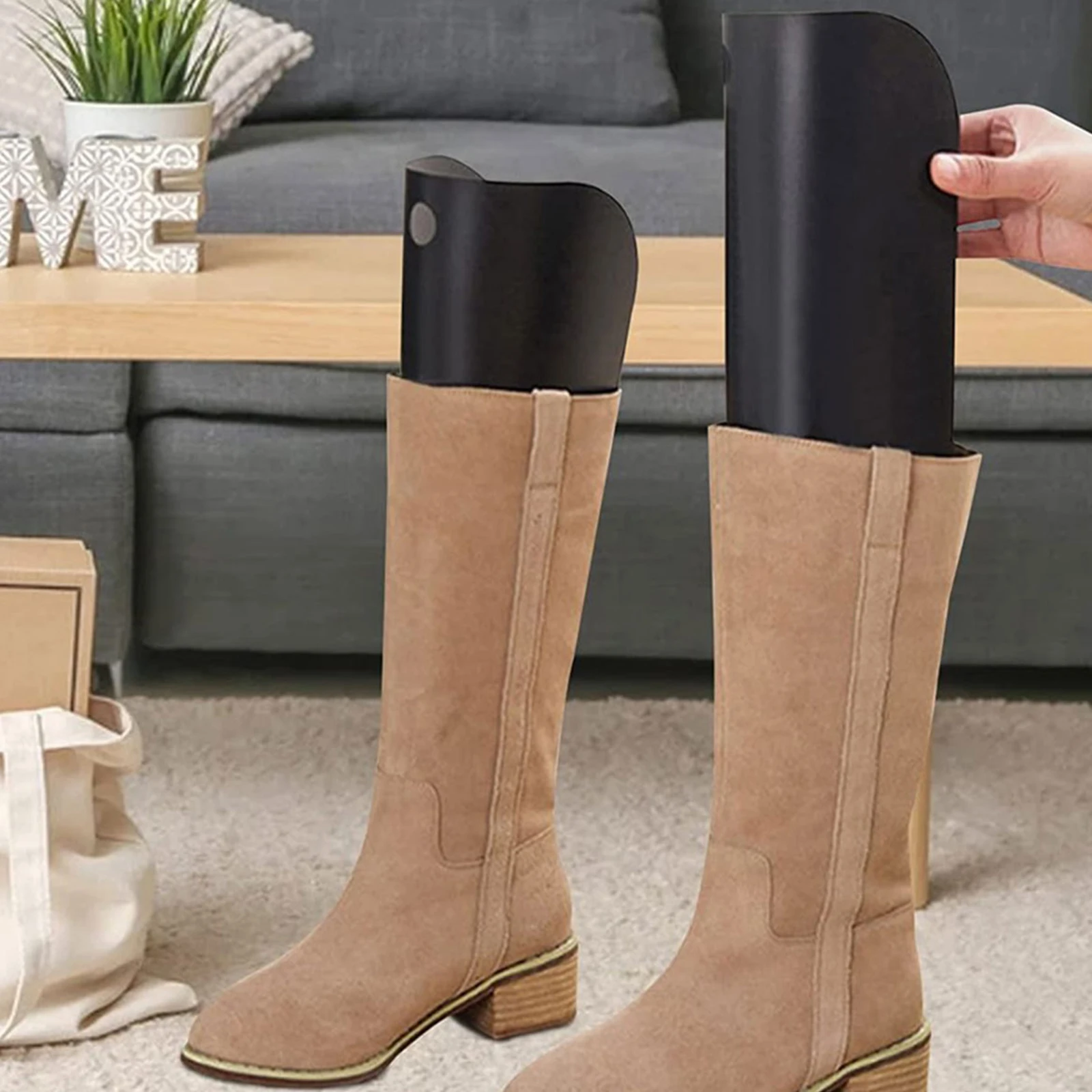 8/16 قطعة التمهيد المشكل تقف إدراج طويل القامة التمهيد دعم إبقاء الأحذية أنبوب شكل قابلة لإعادة الاستخدام التمهيد حامل للنساء الرجال أحذية طويلة