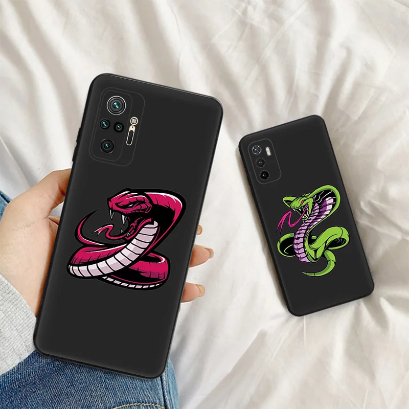 Ultra Thin Silicone Phone Case For Xiaomi Poco X3 Pro X4 X5 C61 F3 F4 F5 C40 C50 C51 M5 M4 M3 Cool Snake Cobra Python Back Cover