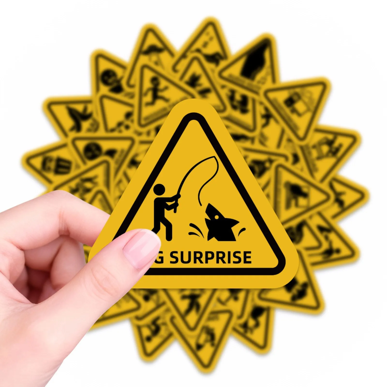 10/50PCS Interesting Warning Words Cartoon Stickers Funny Creativity Graffiti Decoration DIY Toys Laptop Guitar Car Bike Decals