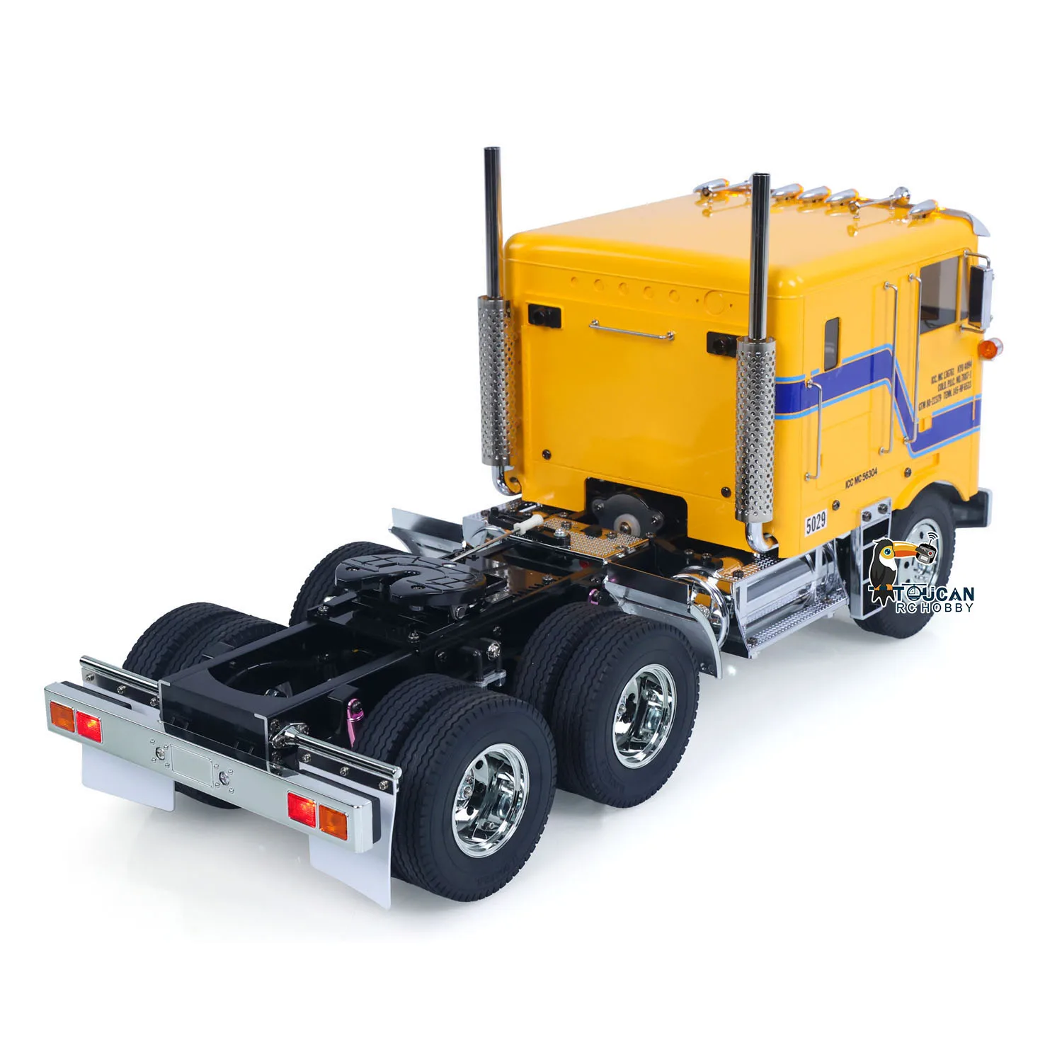 Caminhão Trator DIY TOUCAN 1/14 Controle Remoto 6*4 Chassi TAMIYA 56304 Transmissão de 3 Velocidades Sistema de Luz e Som RTR Rádio Flysky