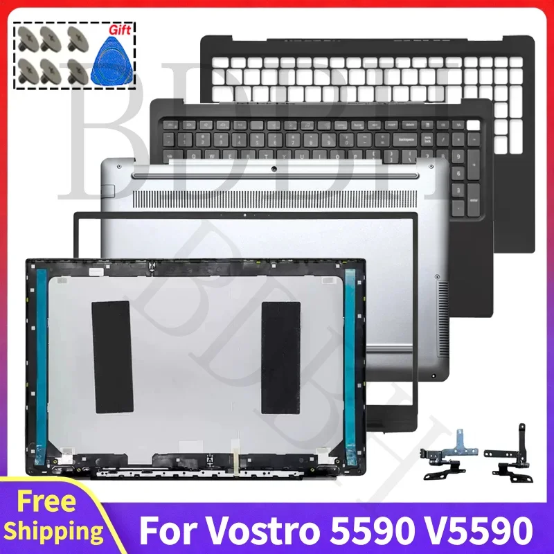 For Vostro 5590 V5590 New Replace Laptop LCD Back Cover Rear Lid Top Case Front Bezel Hinge Palmrest Bottom Case Computer Part