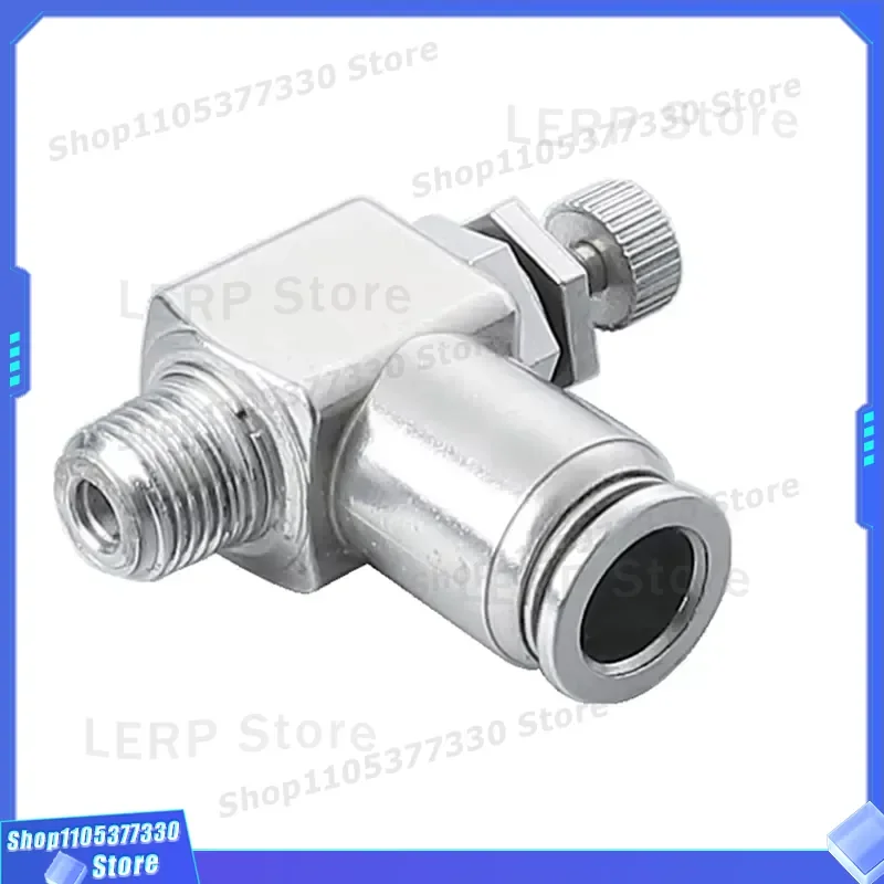 ASG Series SL Tracheal Connector Stainless Steel Pneumatic Throttle Fitting ZASG0F4 6 8 10 Air Pipe Quick Coupler for