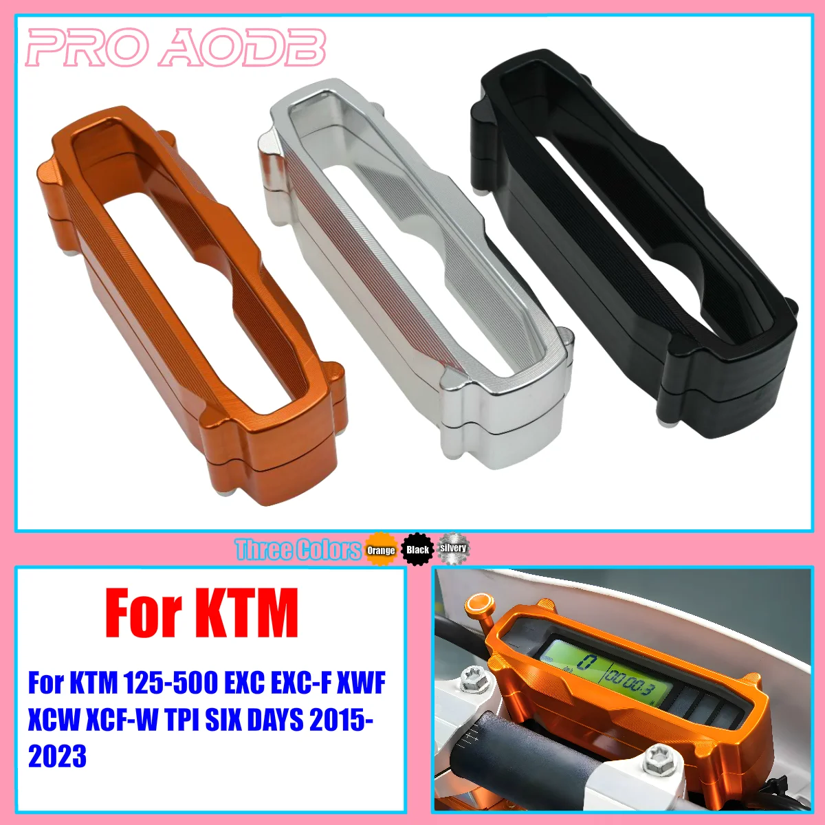 

For KTM EXC EXC-F XCW XCF-W TPI SIX DAYS 250 300 350 450 2015-2023 Speedometer Speedo Odometer Protector Guard Cover CNC Parts