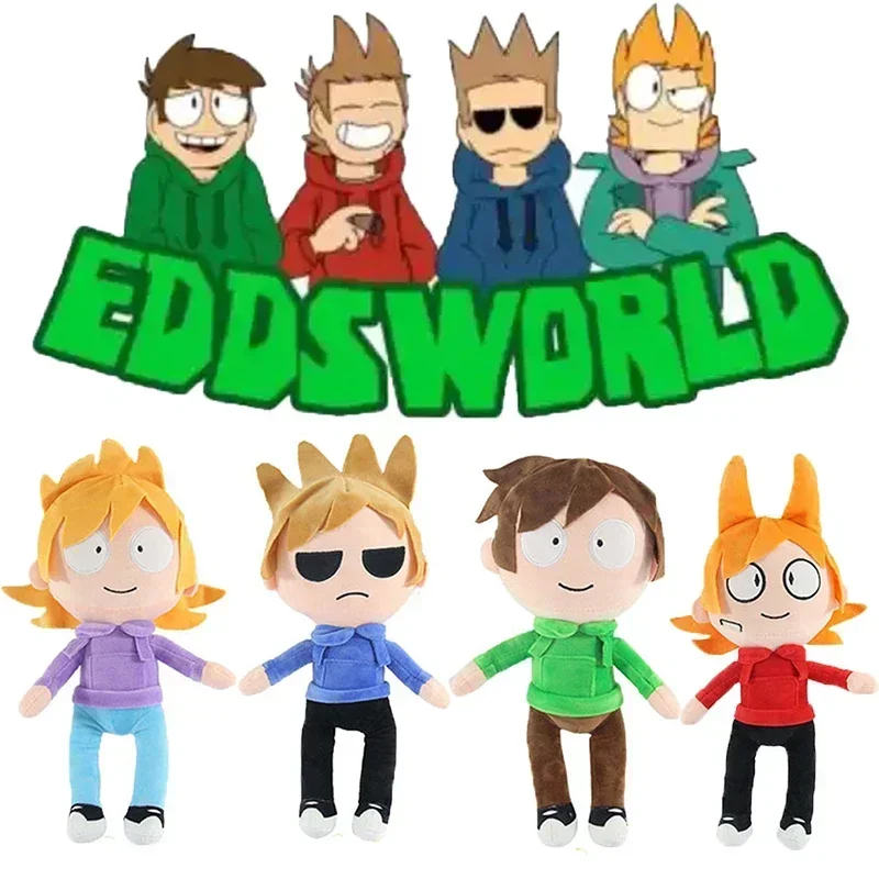 

33CM Creative Eddsworld Plush Toys Anime Peripheral Stuffed Dolls Tord Matt Tom Plushie Figure Pillow Christmas Birthday Gifts