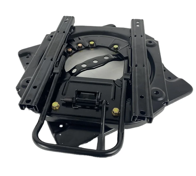 RV Truck Universal Seat Swivel 360 Degree Turntable Plate Base Rotary Seat Base With Double Slider Rails