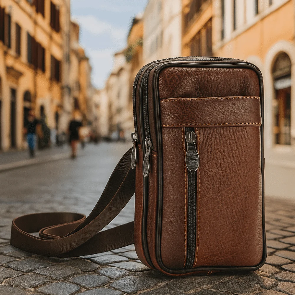 

Large Capacity Mobile Phone Pouch Case Multi-layer Leather Phone Belt Clip Case Charming Sports Phone Belt Hanging Pouch