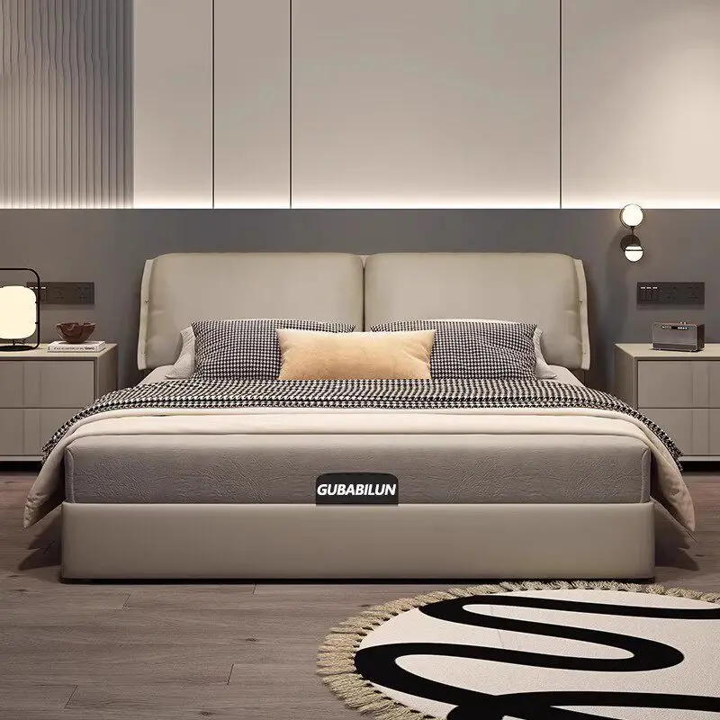 

Bedroom Single Bed Modern Headboards Double Children Luxury Design Bed European Simple Letto Matrimoniale Unique Furniture