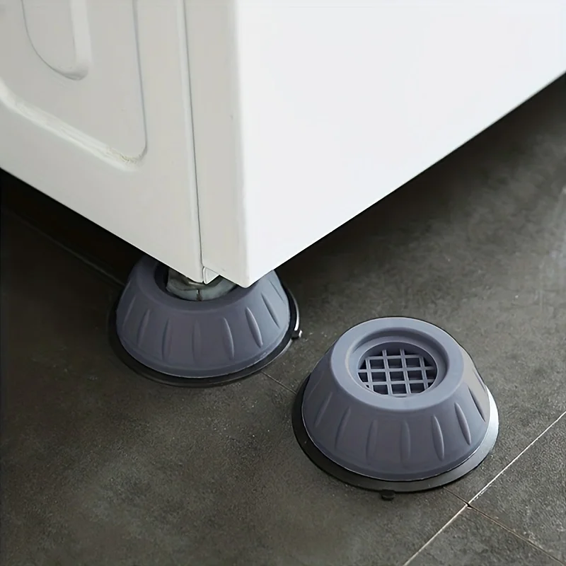 4pcs/Set Anti-Vibration Mats: Protect Laundry Room Floors And Reduce Noise Through Washer