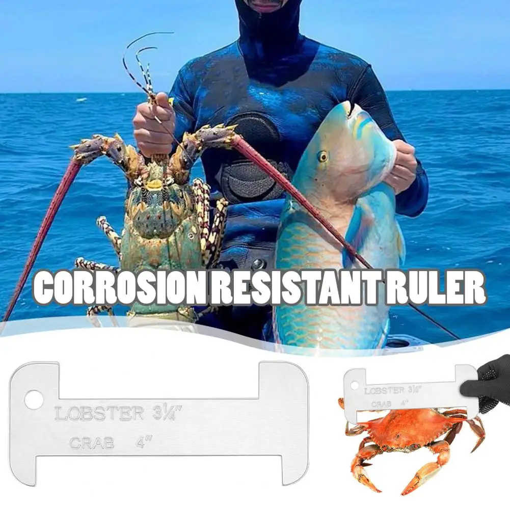 Crab Measurement Guide Acrylic Measurement Gauge with Precise Scale Markings Corrosion Resistant Tool Ruler Ergonomic Grip