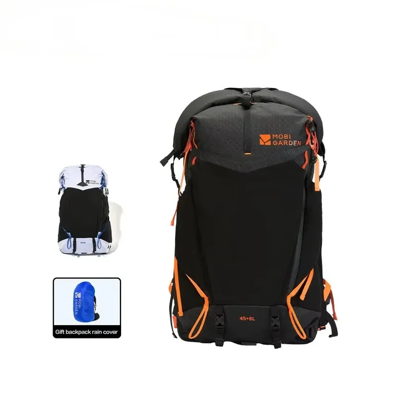 Mobi Garden 45+8L Phantom Pro Ultralight Backpack 3D Dyneema Hiking Camping Pack with Zipper Closure for Men and Women