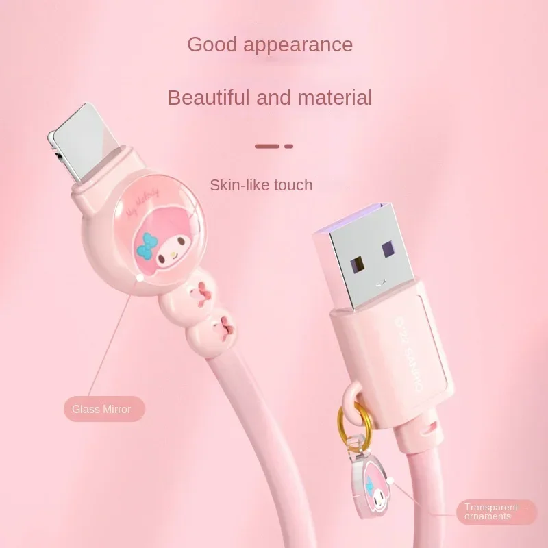 Original Sanrio Hello Kitty 5A USB Type C Cable Fast Charging Cable Quality for Iphone Xiaomi Samsung Quick Charge Wire Cord New