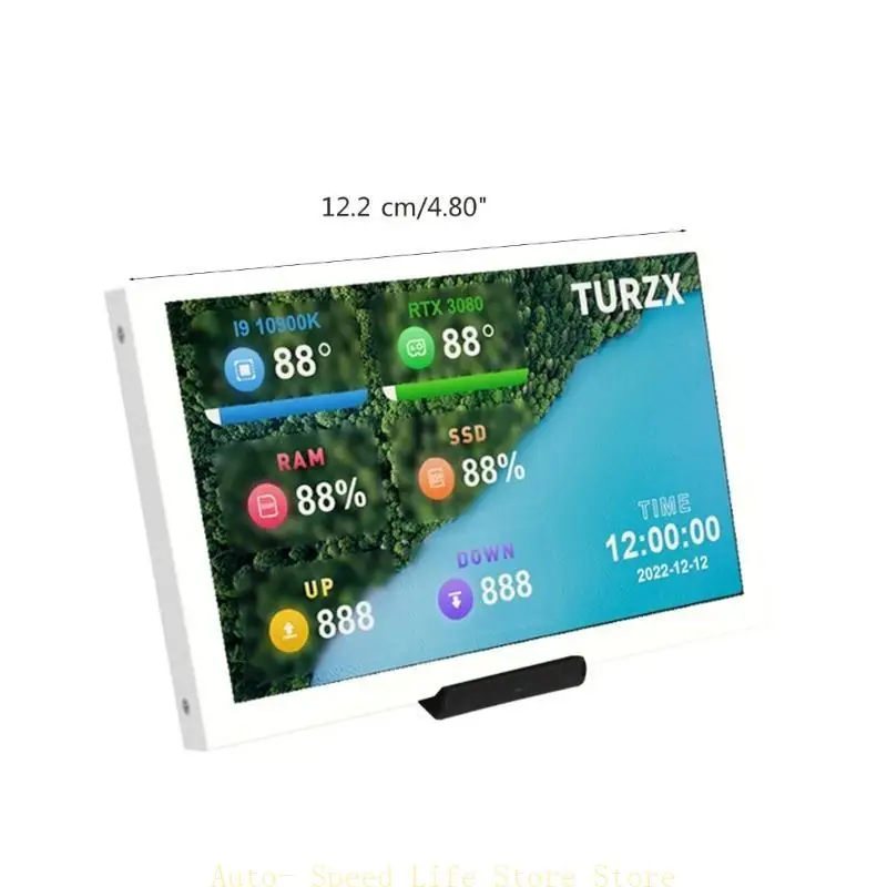 02da 5inch الشاشة الثانوية IPS USB C LCD PC Computer CPU Display 800x480 Type C