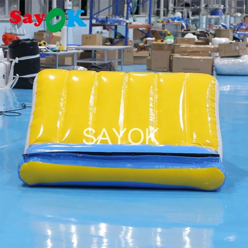 Sayok Pvc Waterglijbaan Kleine Opblaasbare Glijbaan Opblaasbare Drijvende Water Spel Mini Zwembad Glijbaan Met Pomp Voor Kinderen Zwembad Party