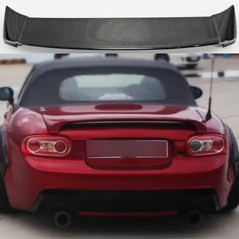 For MX5 NC NCEC Roster Miata EPA 3 type rear spoiler car MC design glossy fiber trunk wing lip 2009-2015(PRHT Soft Top Only)