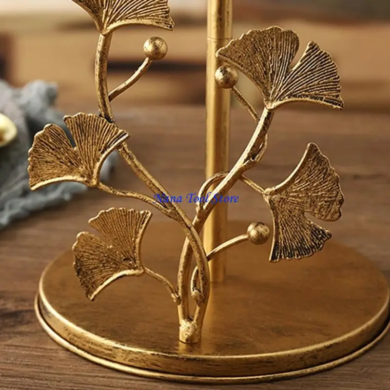 

31GJ Strong Iron Paper Towel Stand Vertical Design Not Installation Home Decoration
