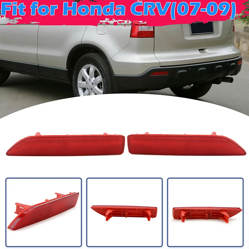 Car Rear Bumper Reflector Red Reflective Strip for Honda CRV CR-V 2007 2008 2009 33505-SWA-013 Left Right Replacement