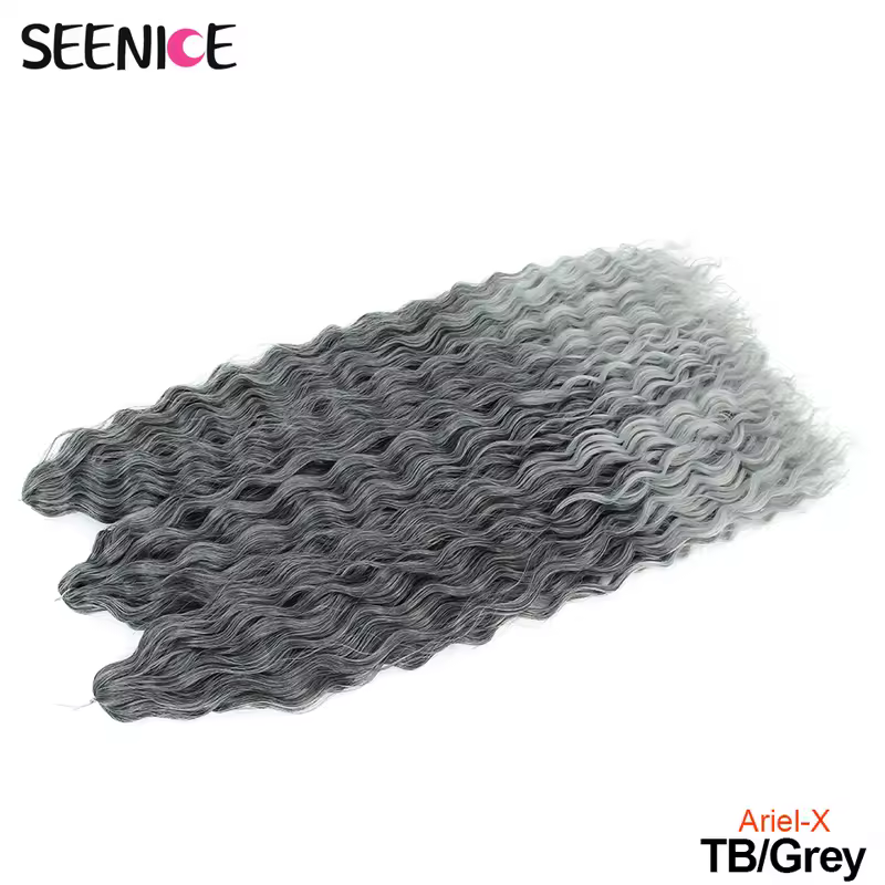Ariel Curl Hair Water Wave Twist Crochet Hair Synthetic Crochet Braids Ombre Blonde Afro Curls Deep Wave Braiding Hair Extension - Image 26