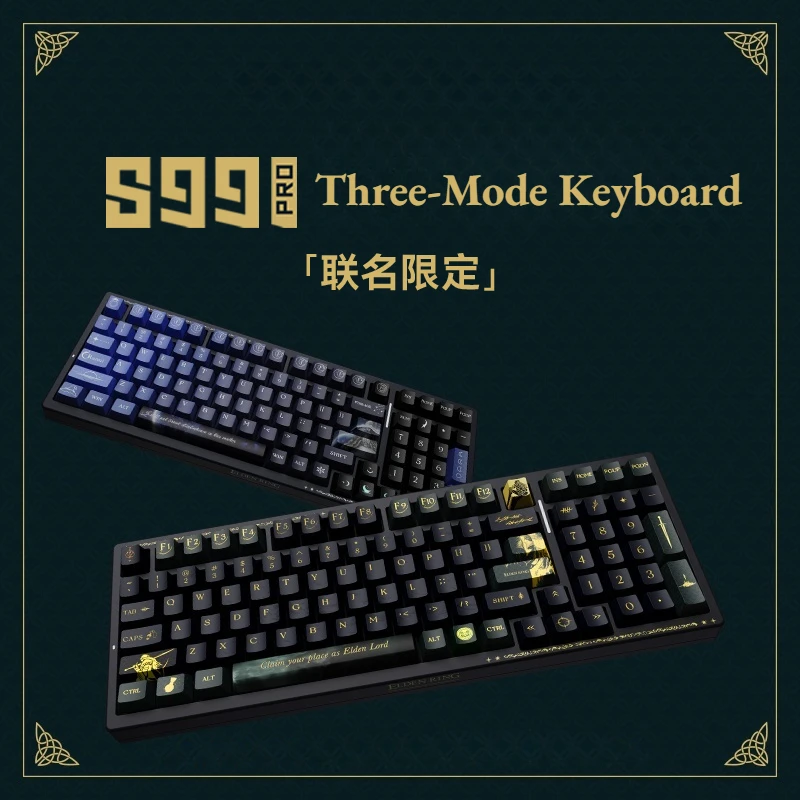 

Vgn S99pro Bluetooth Three Mode Mechanical Keyboard Aluminium Alloy Gasket Structure Ranni Custom Pc Office Gaming Accessories