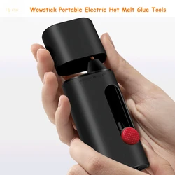 Wowstick Cordless Electric Hot Melt Glue Pen Gluer 2000mAh Type-C Rechargeable DIY Art Craft Glue Pen W/ 20pcs Glue Stick