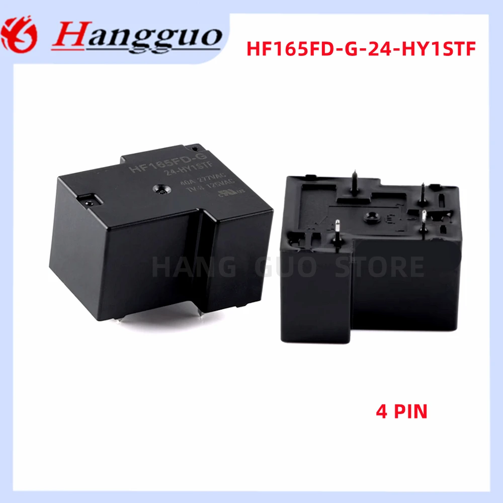 5PCS/Lot Relay HF165FD-G-05-HY1STF HF165FD-G-12-HY1STF HF165FD-G-24-HY1STF 4PIN  group normally open small High power