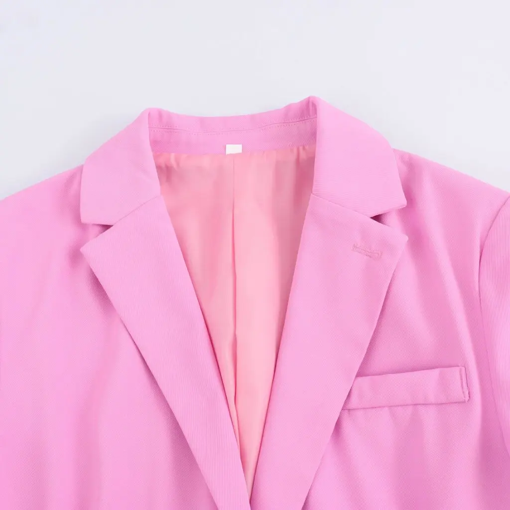 เสื้อเบลเซอร์ผู้หญิงไซส์ใหญ่ สไตล์ลำลอง ทรงตรง แฟชั่นสำหรับฤดูใบไม้ร่วงและฤดูหนาว สไตล์ยุโรปและอเมริกา