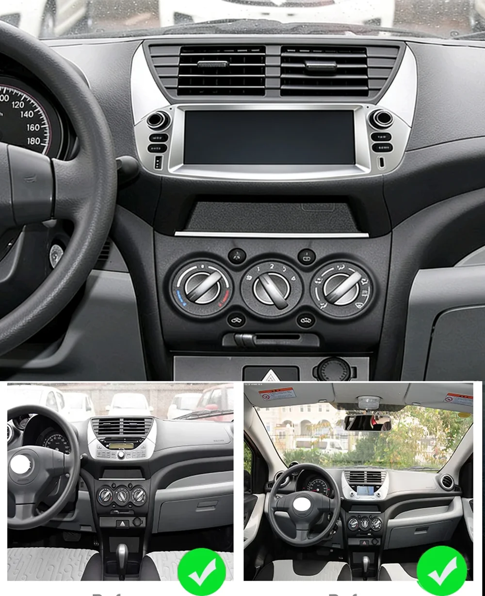 Android15 For Suzuki Alto Nissan Pixo 2009 - 2016 4G+WiFi CarPlay Sans Fil Pour Autoradio Multimédia Stéréo Navigation BT Radio