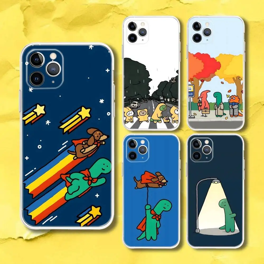 

J-JOGUMAN Cute Phone Case For iPhone 17,16,15,11,12,14,13 Pro Max Plus Mini X,XS,XR,7,16E Air Transparent Cover Fundas
