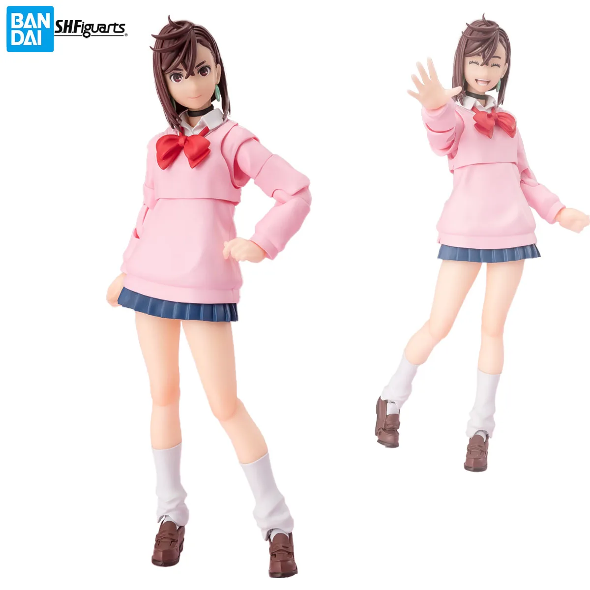 Em estoque original bandai espíritos s.h. figuarts dandadan- ayase momo anime figura de ação modelo decoração