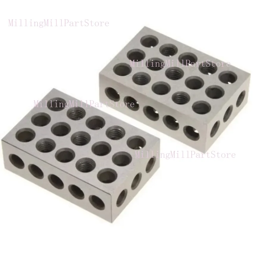 Décennie s de précision en acier trempé, allumer iste assortie de précision, outil de fraisage 0.0001, 23 trous, 25-Liqu75mm, combinaison CK, 1-2-3 blocs, 123 po, 2 pièces