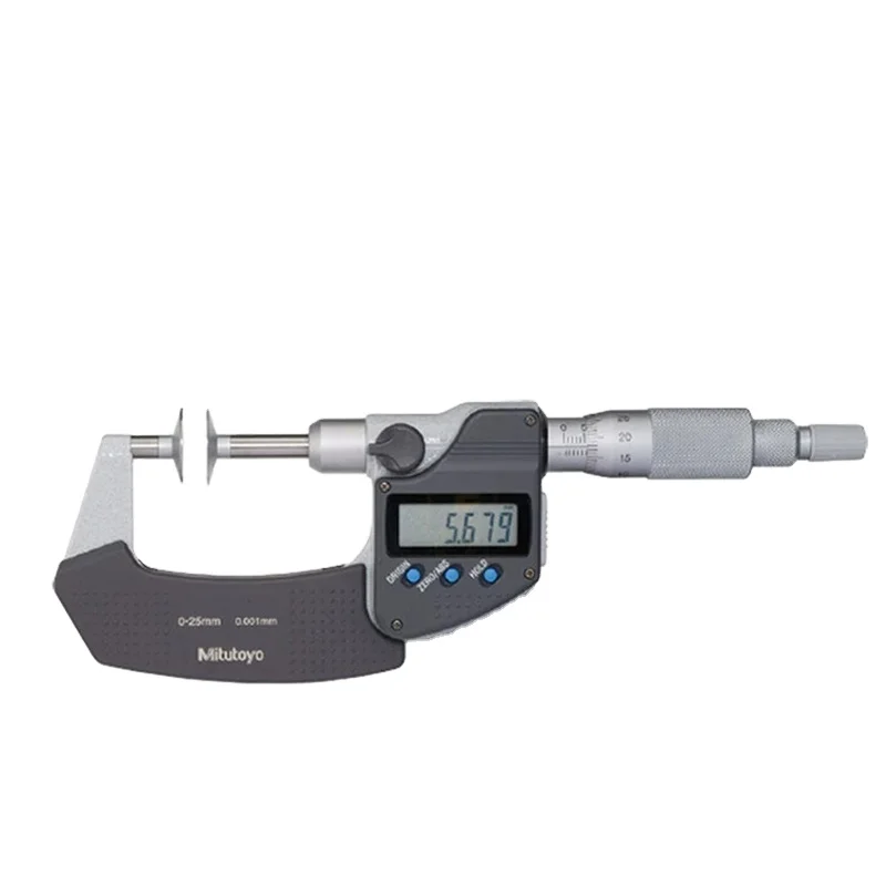 Original Mitutoyo 369-250-30 PDM-25MX Measuring Range 0-25mm Non-Rotating Spindle Digital Disk Micrometers