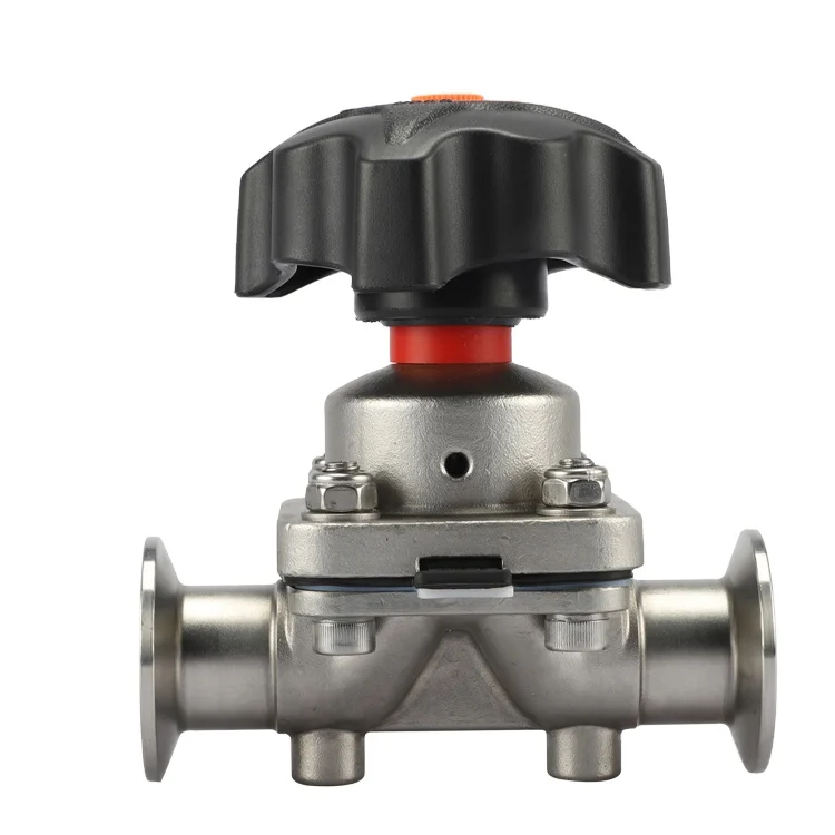 New Design DN10-DN89 Stainless Steel Ball Valve Control Valve Manual Sanitary Tri Clamp Diaphragm Valve for Food Grade