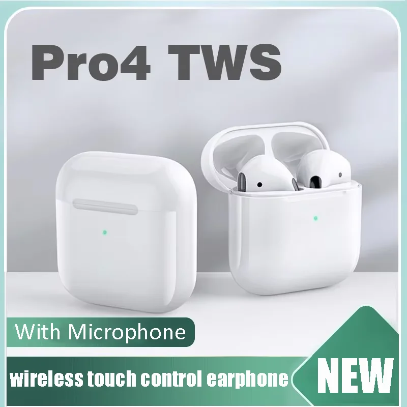 

Pro 4 TWS wireless headphones Stereo InEar touch control mini BT 5.0 waterproof earphone with mic for iPhone Xiaomi auto pairing