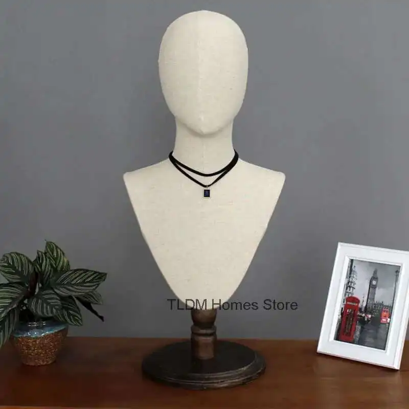 

Wig Head Mannequins for Clothing Store Cosplay Mannequin Head Elegant Hat Necklace Scarf Window Display Mannequins Display Rack
