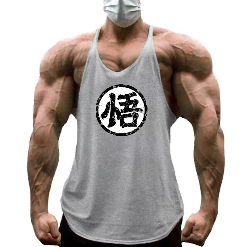 Summer Men poure Cotton Fitness Vest for Loose Sleeveless Gym Workout Stringer tank Top Sports Running breathable Shirt Clothing
