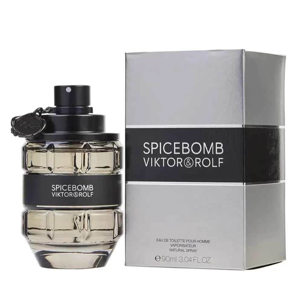 Viktor e Rolf Boom! Perfume masculino - Madeira picante misturada com âmbar e baunilha, 3,4 onças, fragrância duradoura, masculino de alta qualidade