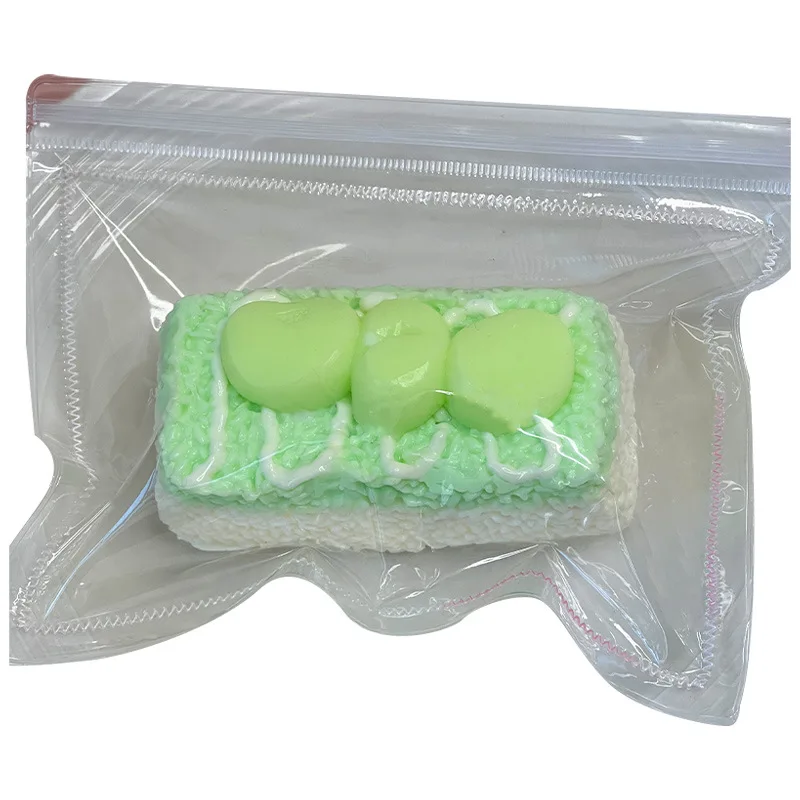 ZOCO 安全と環境保護 ケーキ型シリコン製ピンチ玩具 握るおもちゃ フィジェットトイ ストレス解消ギフト