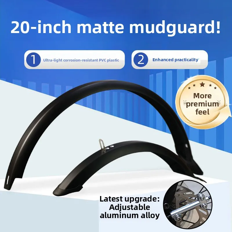 20 Inch Mountain Bike Mudguard Full Coverage Mud Tile Ultra Light High Flexibility Wide Water Board City Bicycle Accessories