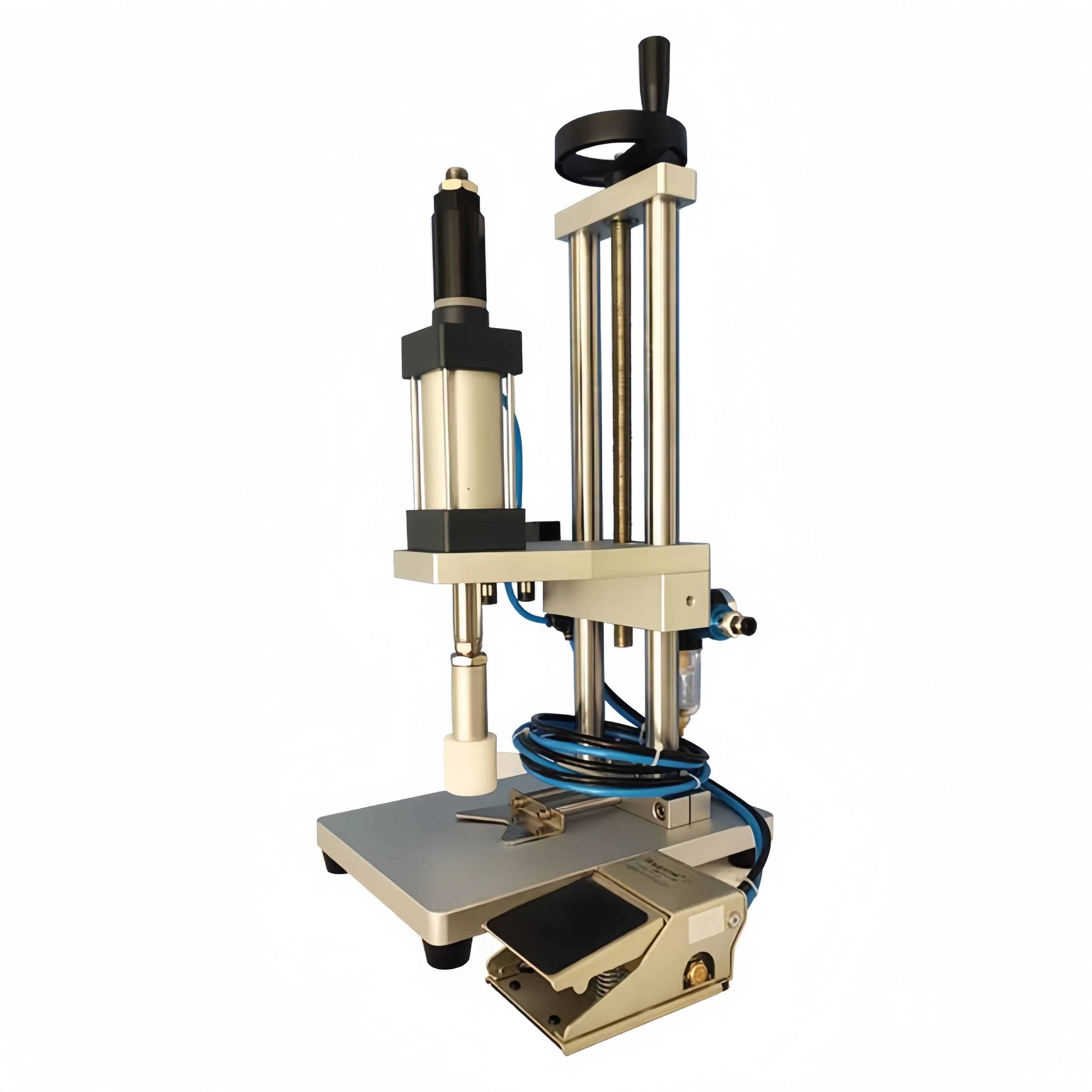 22A Pneumatic Perfume Neck Crimping Machine Customizable Capping Head Semi-Automatic Operation Glass Bottles Factory Direct