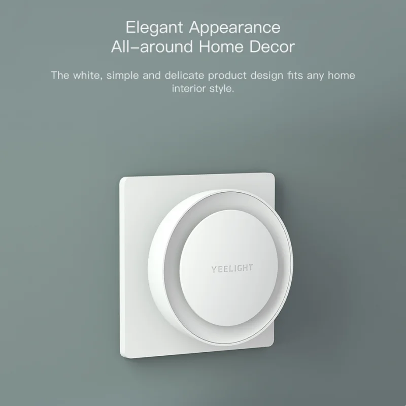 Global version Yeelight plug-in night light sensor night light hallway light ultra-low power consumption color temperature 2500K