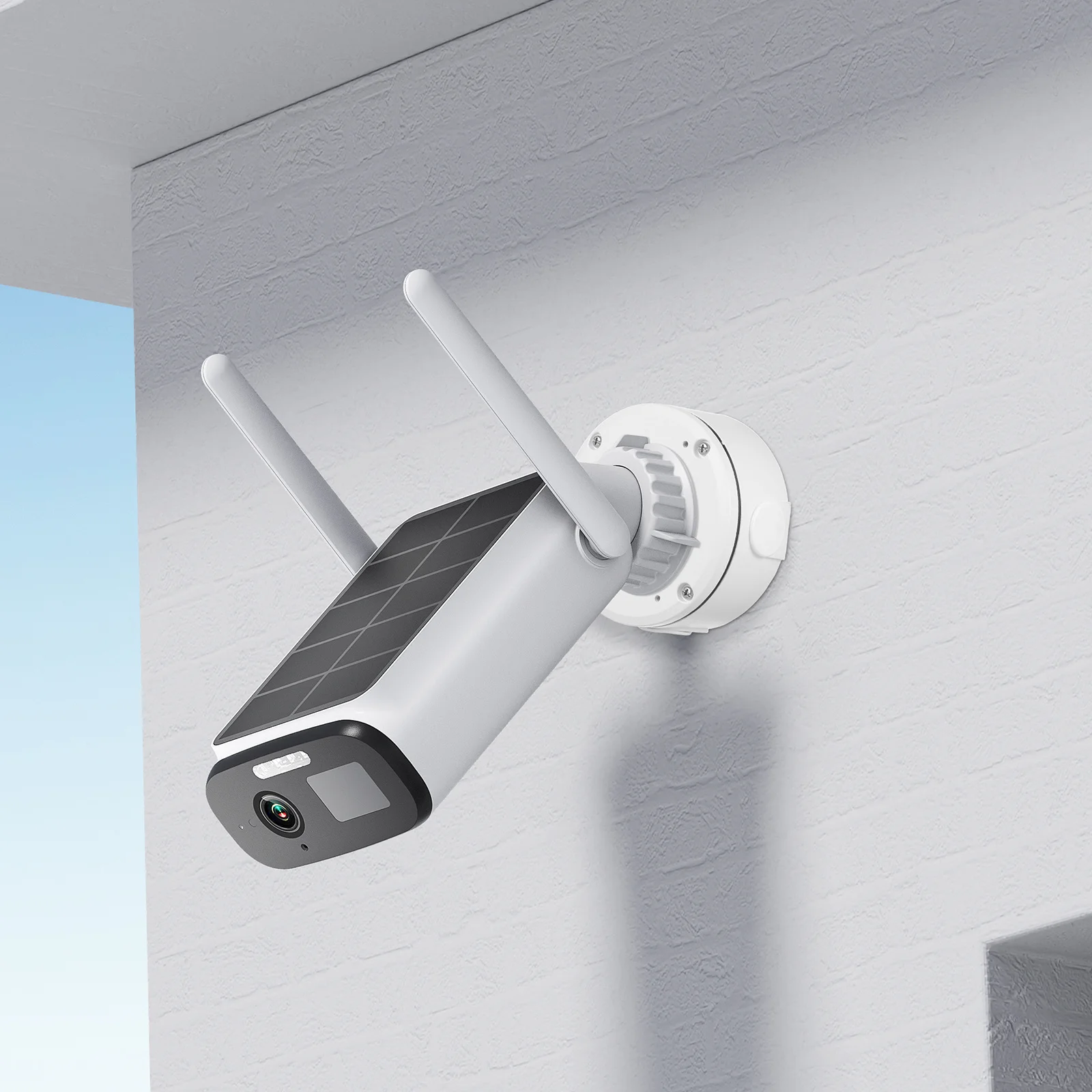 

Security Camera Junction Box Outdoor Aluminum Alloy ABS Waterproof Cable Management Box for Dome Camera Solar Panel Brackets