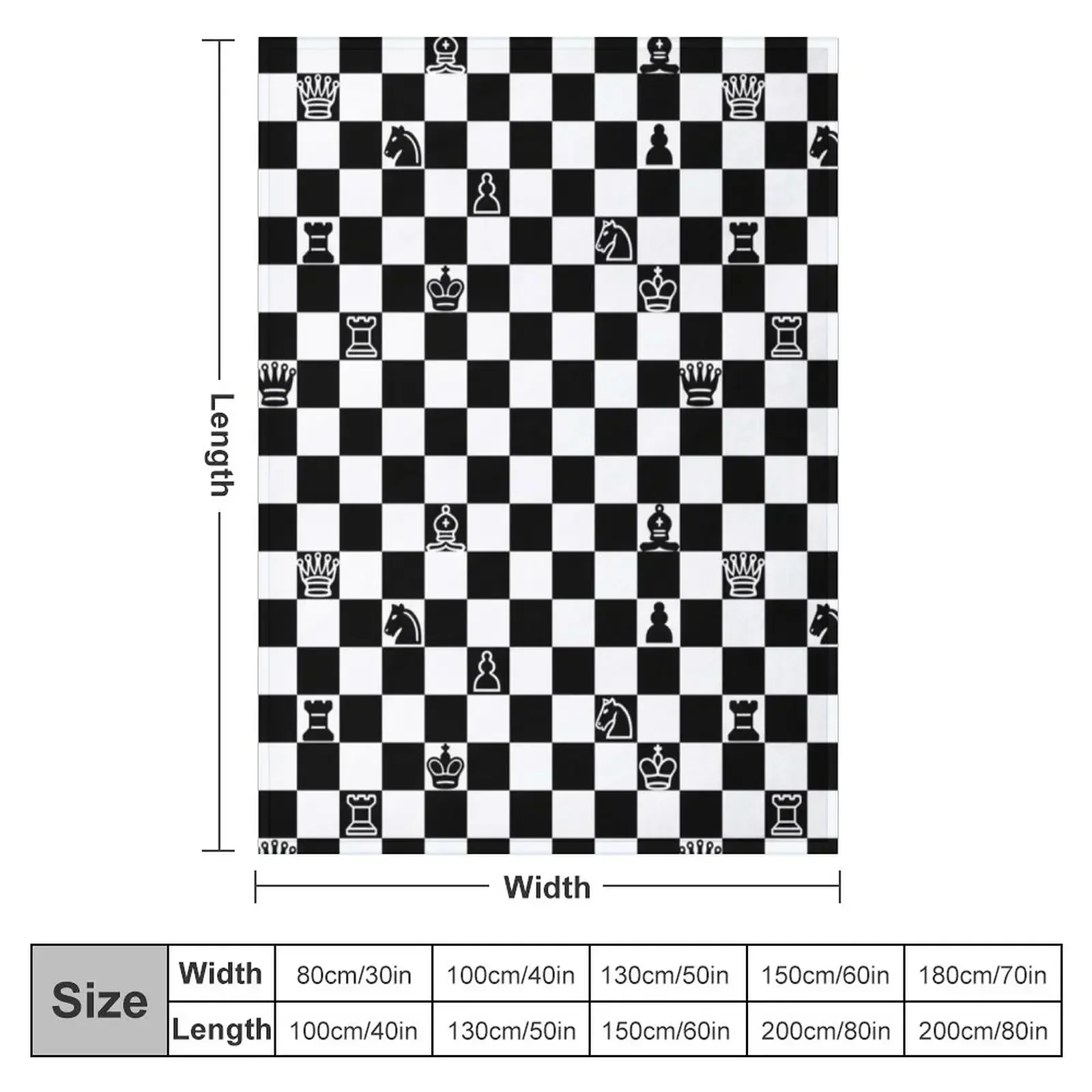 Chess Throw Blanket Luxury Designer Kid'S Loose Blankets