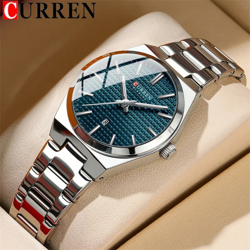 CURREN 8439 Fashion Women\'s Quartz Watch Simple Calendar Luminous Stainless Steel Casual Couple Elegant Business Lady Wristwatch