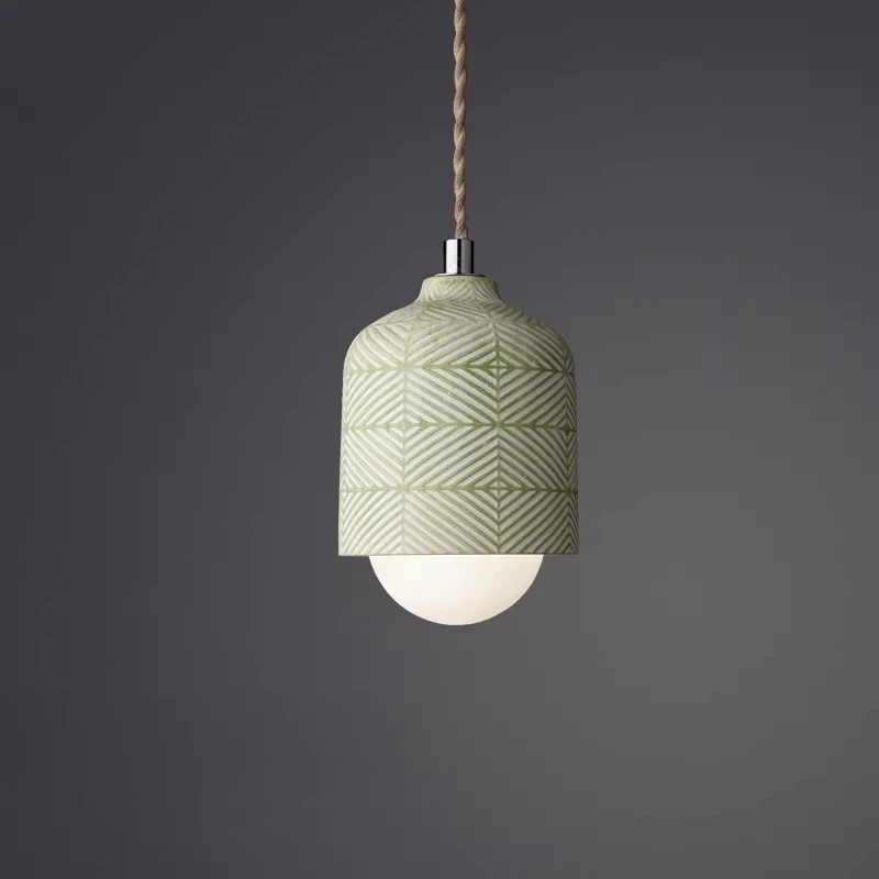 

French Pastoral Retro Entrance Small Pendant Lights Bedroom Bedside Study Coffee Shop Bar Counter Nordic Designer Hanging Lamps