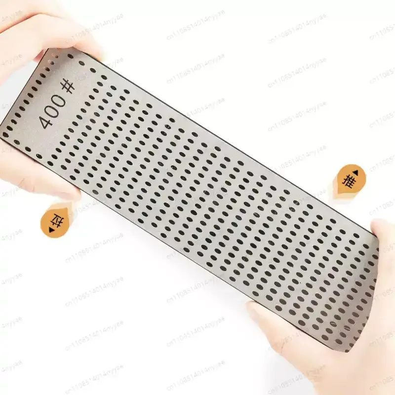 

New 400# & 1200# 2 Sides Diamond Ice Skate Blade Sharpener Whetstone Dual Sides Knife Sharpener