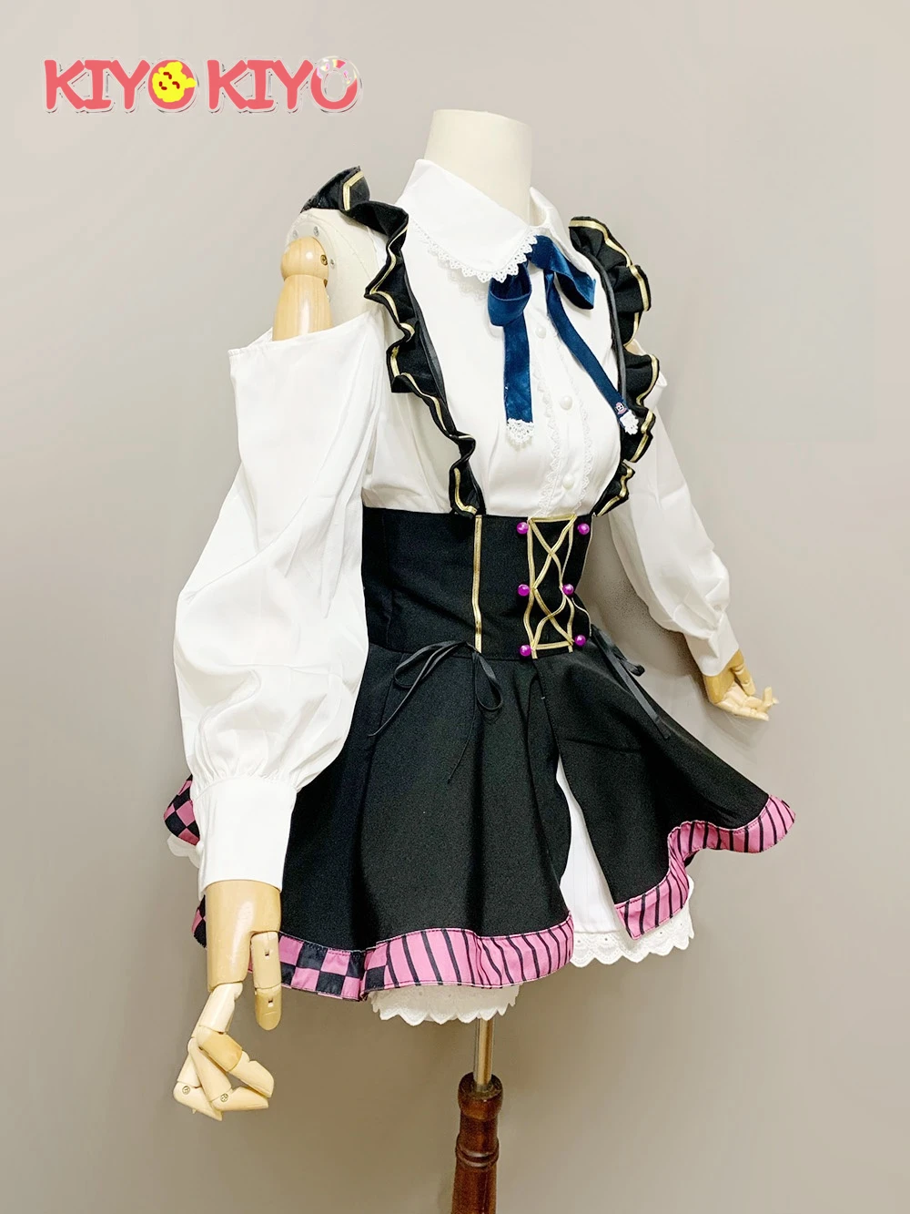 KIYO-KIYO Custom Made/size Hololive Vtuber Nakiri Ayame Cosplay Costume Anime Nakiri Ayame Dress Halloween Costumes