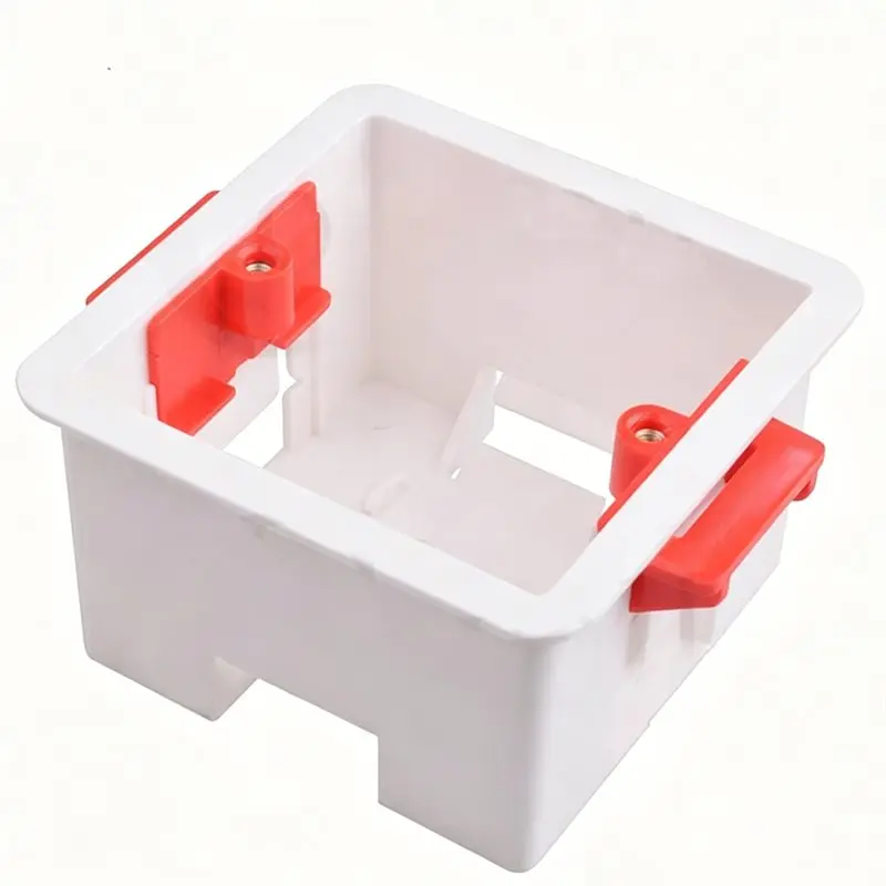 ABGH-For Plasterboard Mountable Type-86 4Pcs Flush-Mount Junction Boxes, Ideal For Recessed Electrical Installation Box Applicat