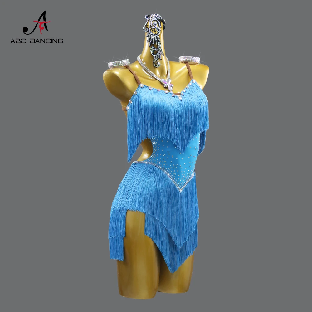 فستان رقص قاعة الرقص النسائية بدلة رياضية لاتينية أطقم أزياء نسائية ملابس الرقص الأمريكية ملابس الفتيات هامشية 2025 حفلات مثيرة للحفلات الراقصة #3
